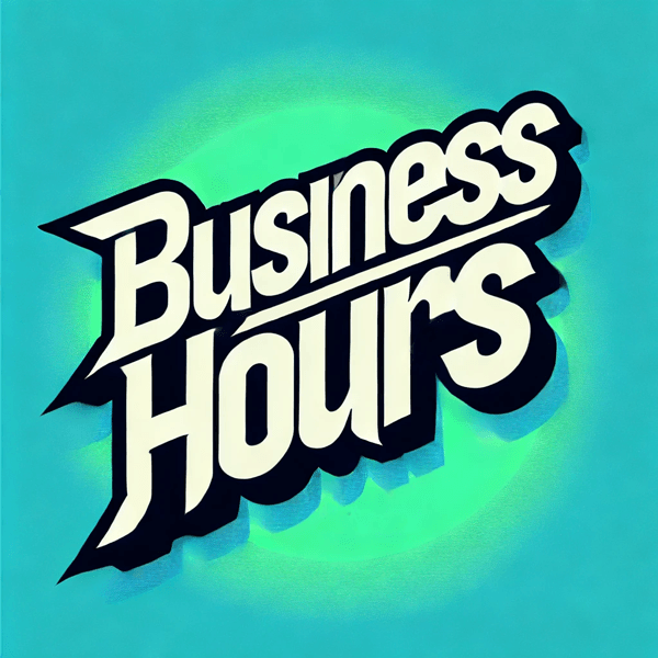 Notice business hours