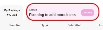 Status button more