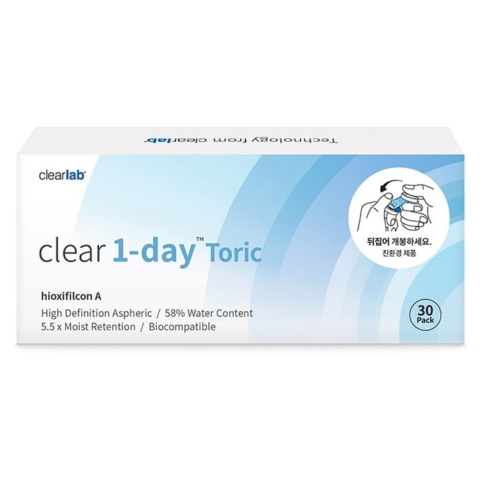 [Clearlab] Clear 1-day Toric lens for astigmatism (30EA)