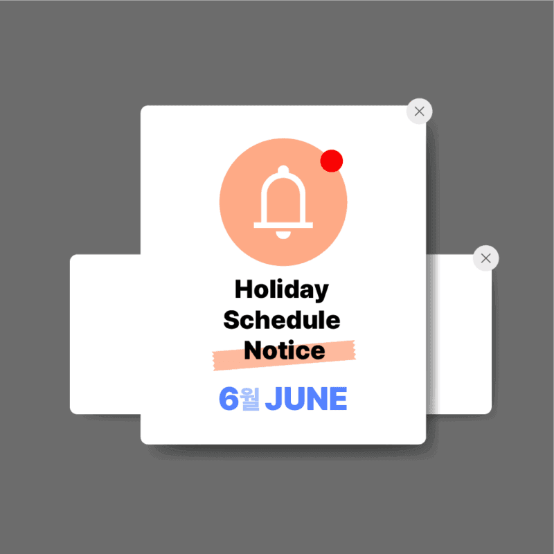 Holiday schedule notice 6